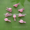 Cute Wooden Peg With Pink Flower